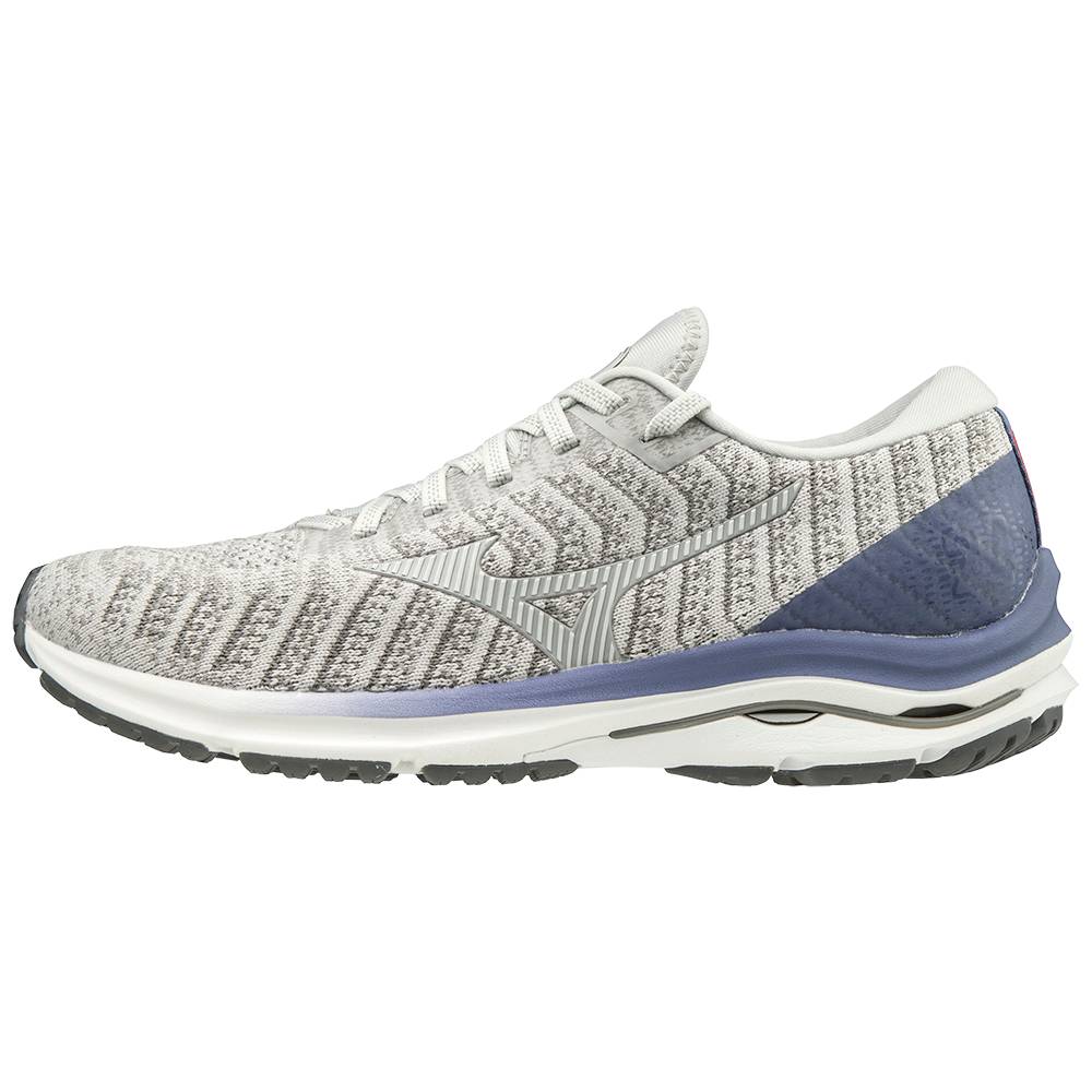 Mizuno Wave Rider 24 WAVEKNIT™ Női Futócipő Szürke/Fehér EWC874539